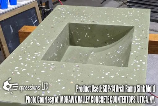 Concrete Sink Mold SDP-14 Arch Ramp (16"x14"x5.75") - Image 7