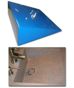 Concrete Sink Mold SDP-2 Wedge Ramp Slot Drain (17 1/8"x16"x6")